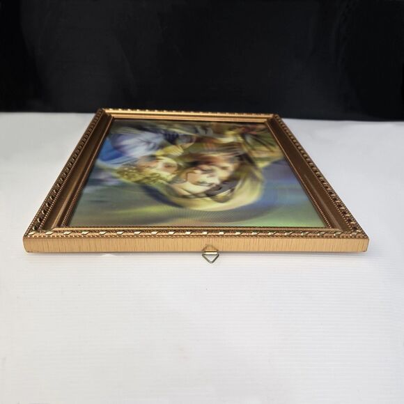 Vintage Madonna And Child Lenticular Print Jesus And Mary 3D Framed 15"  x 12" - Picture 11 of 12